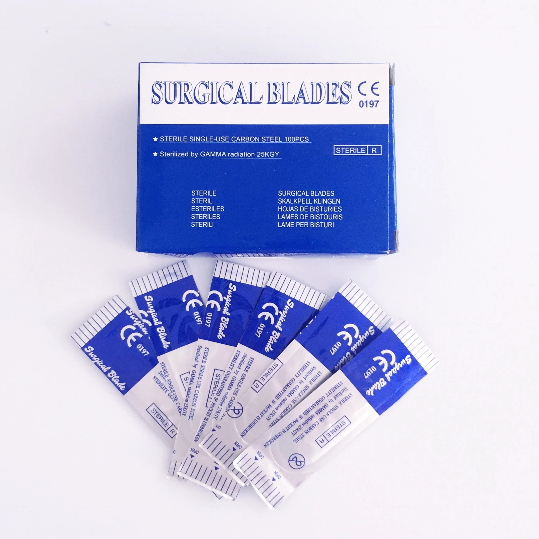 Disposable Medical Surgical Carbon/Stainless Steel Scalpel Blade