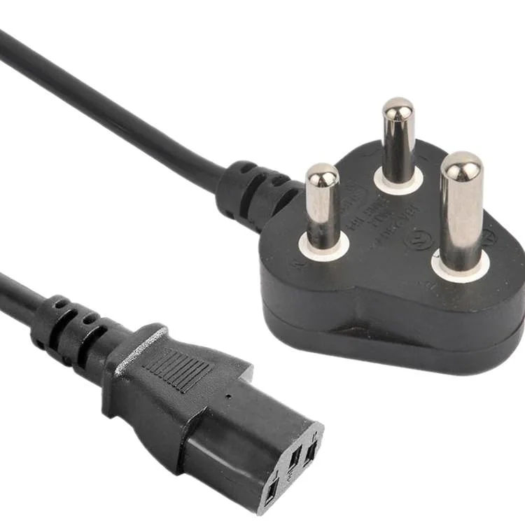 SABS Standard India Plug South Africa 10A 16A 250V Power Cord