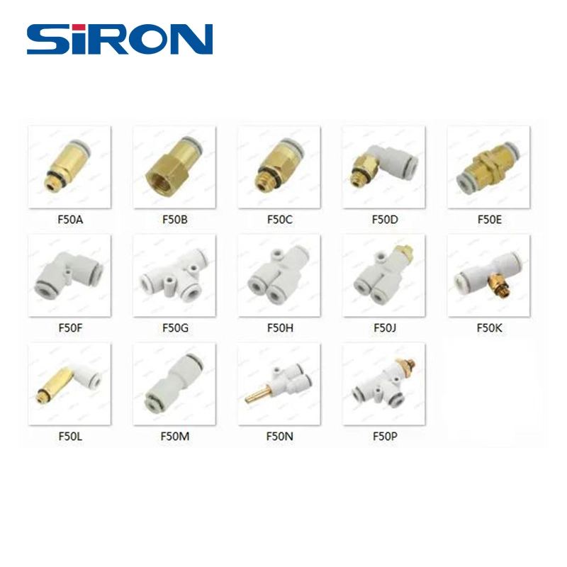 Siron F50 Micro neumática rosca macho de latón de la unión de manguera de aire Mini Cooper conector Adaptador de tubería