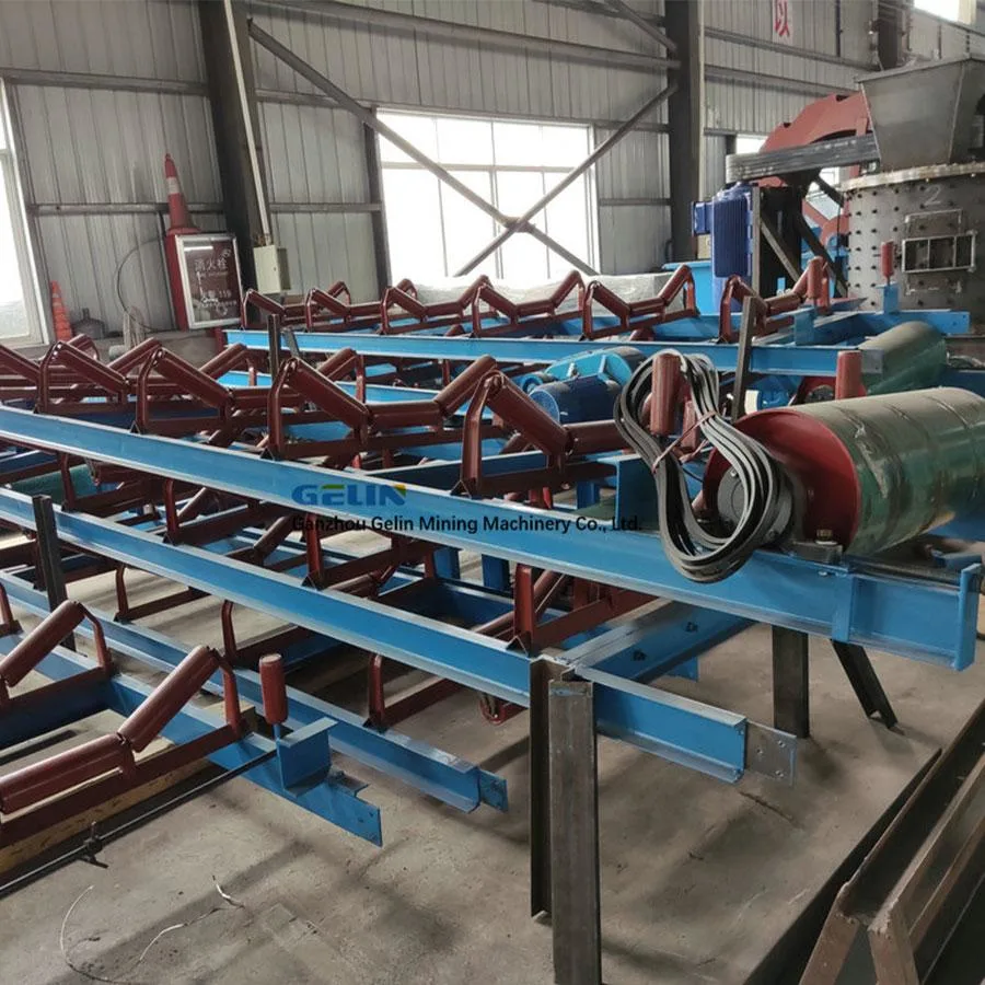 Industrial Long Belt Conveyor for Rock Iron transportation