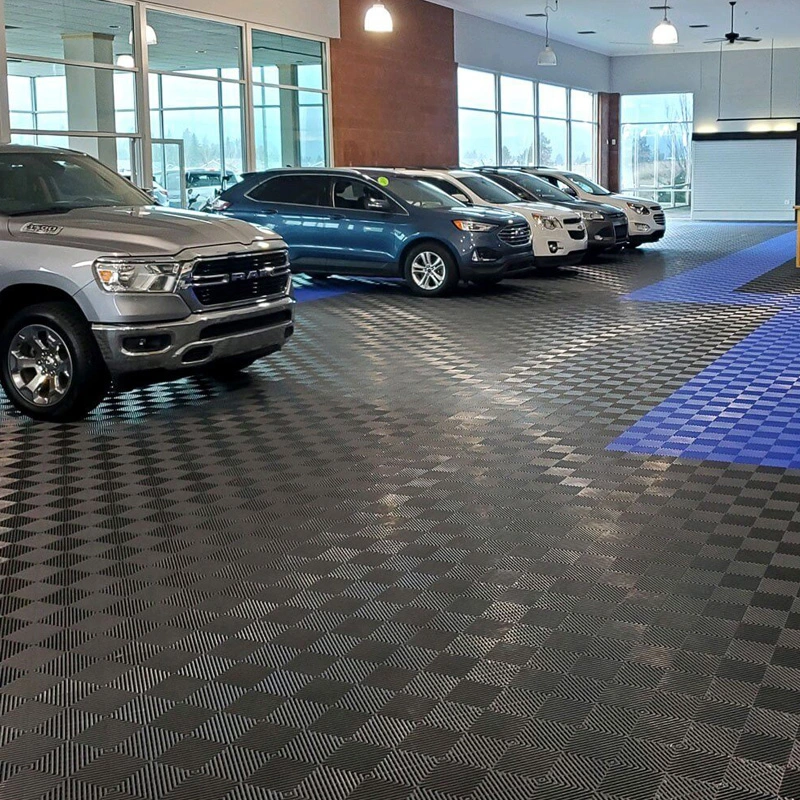 Strong Car Detailing Shop Plastic Garage Flooring