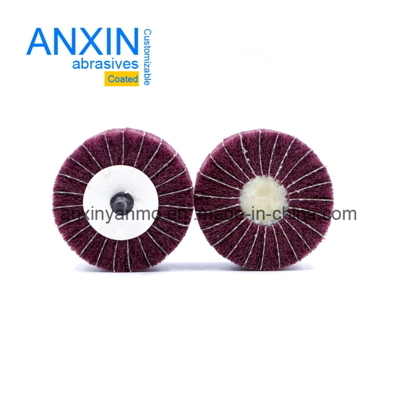 Non-Woven Abrasive Flap Wheel-R Type Polishing Wheel Interleaved Sanding Cloth