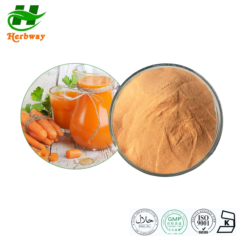 Herbway Botanical Extract Natural Supplements Carrot Juice Extract Powder Daucus Carota L. Var. Sativa DC. Extract Powder