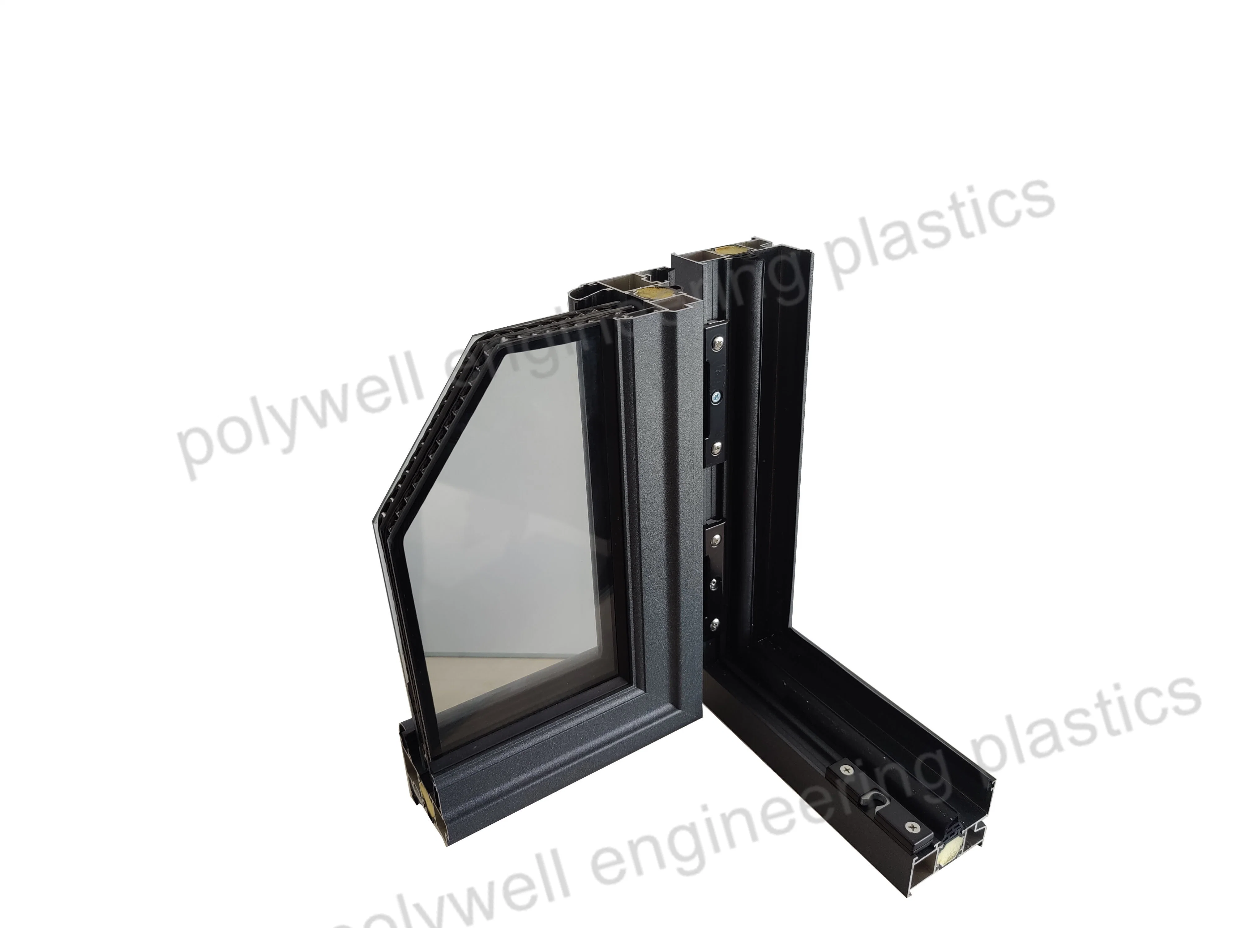 Modern Window Product Custom Sliding Aluminum Window with Three Layers of Tempered Glass and Two Vacuum Cavity