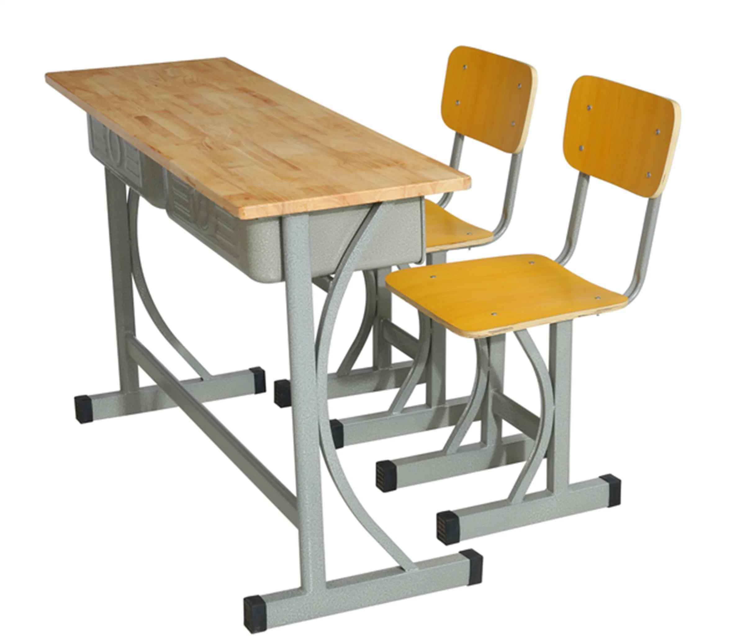 School Adjustable Desk Chair Classroom Furniture with Steel Tubes