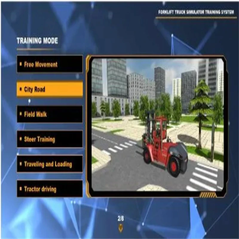 Chinese Forklift & Wheel Loader Simulator for Heavy Earthmonving Construction Equipment