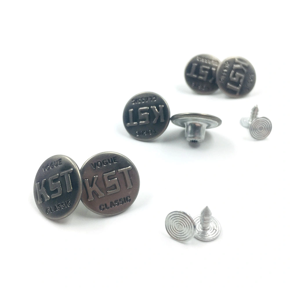 Wholesale/Supplier Garment Accessories Engrave Round Zinc Alloy Jean Metal Button
