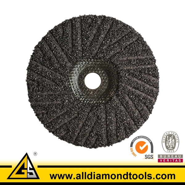 Wholesale/Supplier OEM Long Working Life Silicon Carbide Plastic Backing Grinding Wheel Disc for Metal