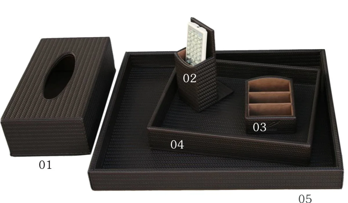 Hotel Guestroom Leather Service Tray