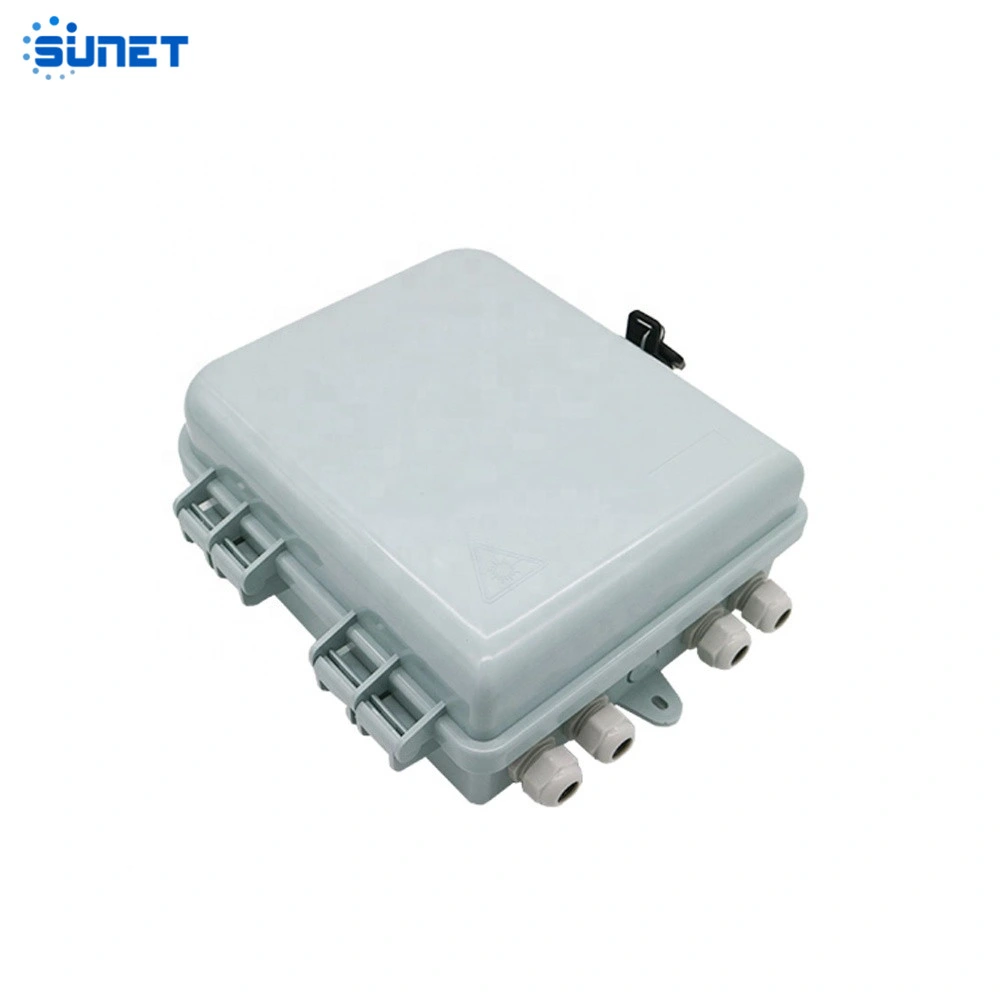 FTTH Box for Fiber Optic Lgx Splitter 12 Core Terminal Box with Cable Gland Fibra Optica Distribution Box