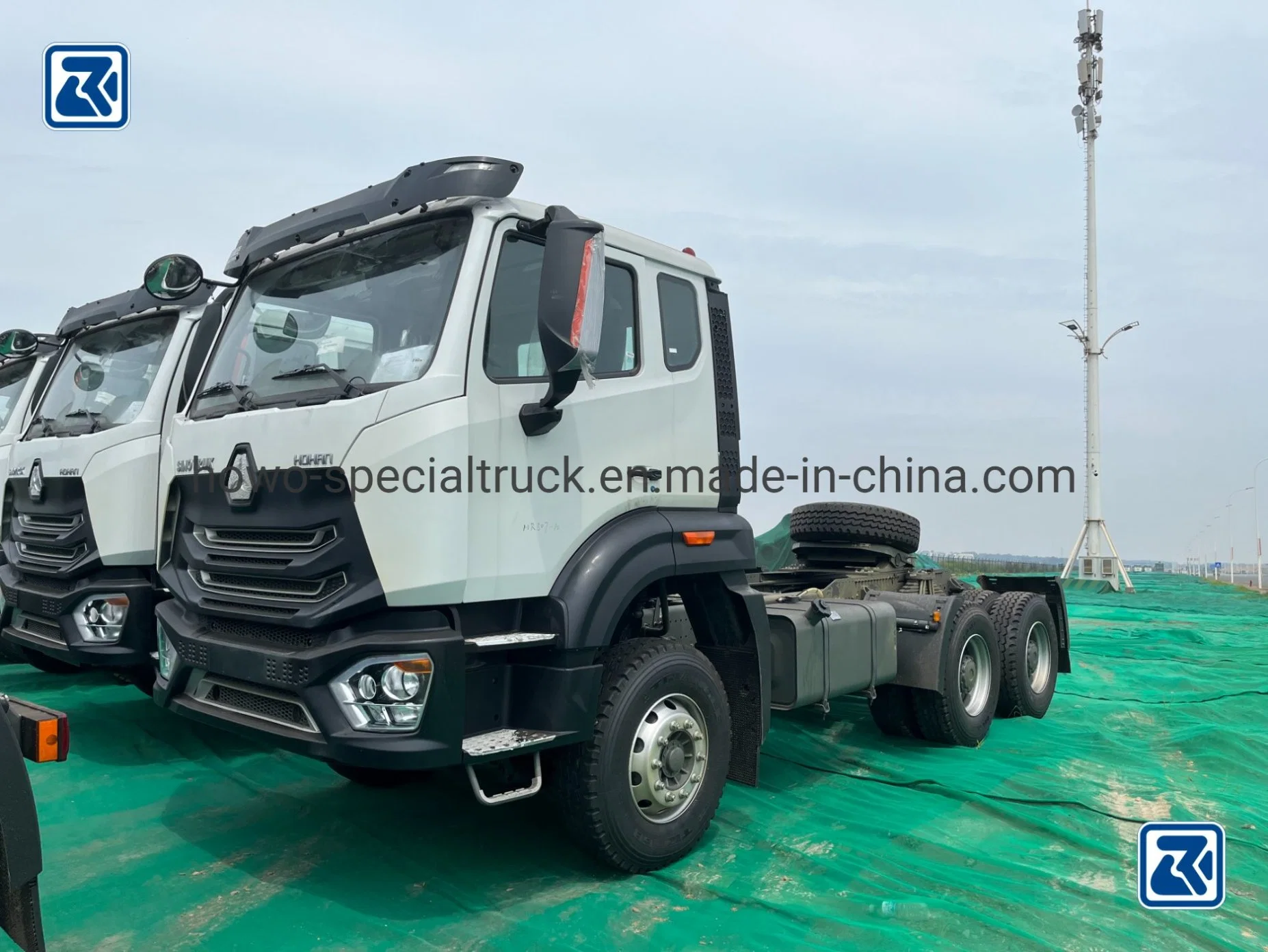 New HOWO N E7 Hohan Rhd LHD 4X2 6X4 371HP 420HP 10 Wheeler Semi Trailer Dump Caro Heavy Tractor Head Truck