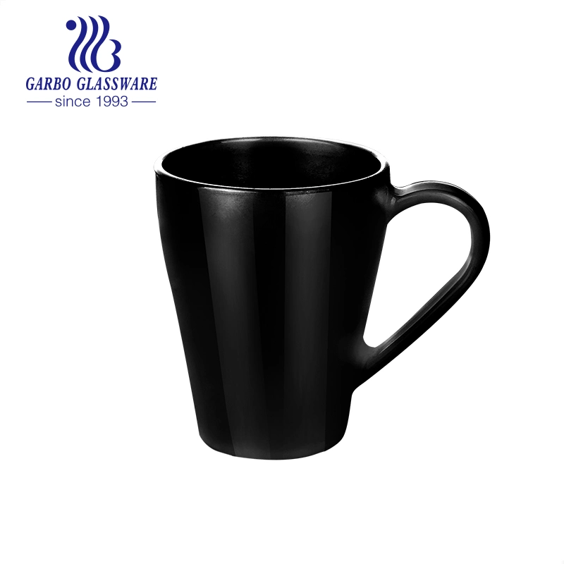 Verre opale noire Mug tasse à café de style simple Drinkware Hy09MK220