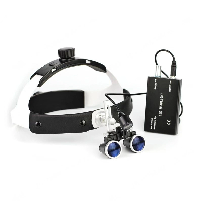 Loupe bandeau médicaux Lunettes de Projecteur à LED de chirurgie dentaire loupes binoculaires