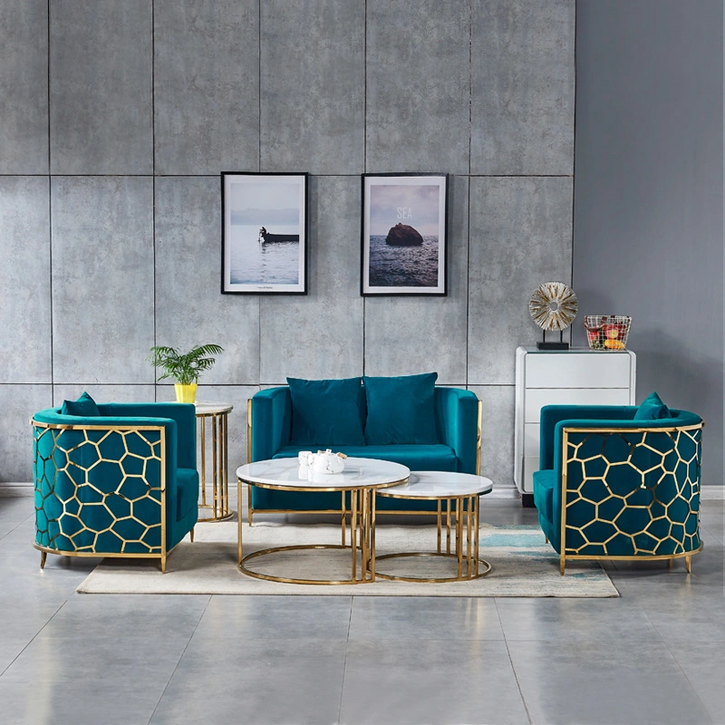 Italian Light Luxury Living Roomfurniture Double Sofa Chair