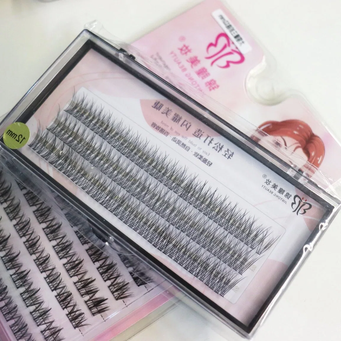 Pestañas banda transparente delgada muestras libres de pestañas individuales cilios Real Mink Lashes Clusters con Equipo de Belleza Precio Mayorista/Proveedor