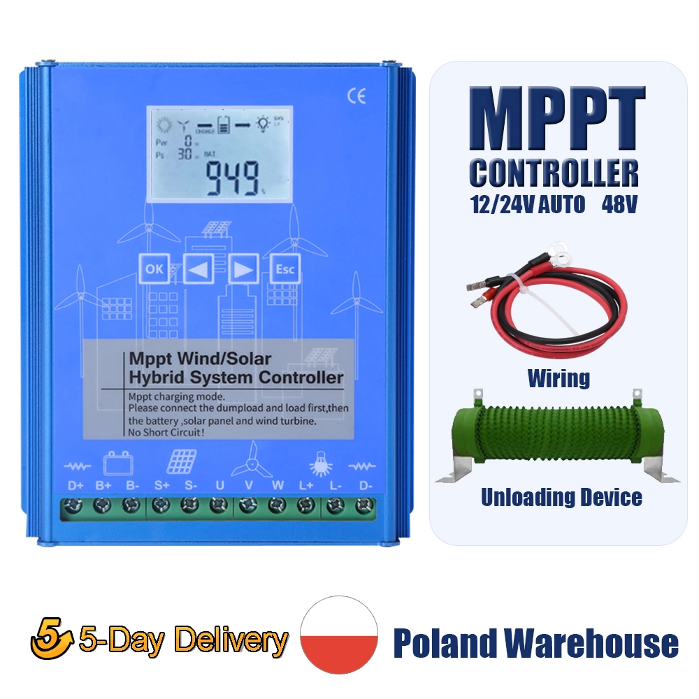 Smaraad MPPT 1000W 12V Wind- und Solar-Hybrid-Controller Startseite Verwenden