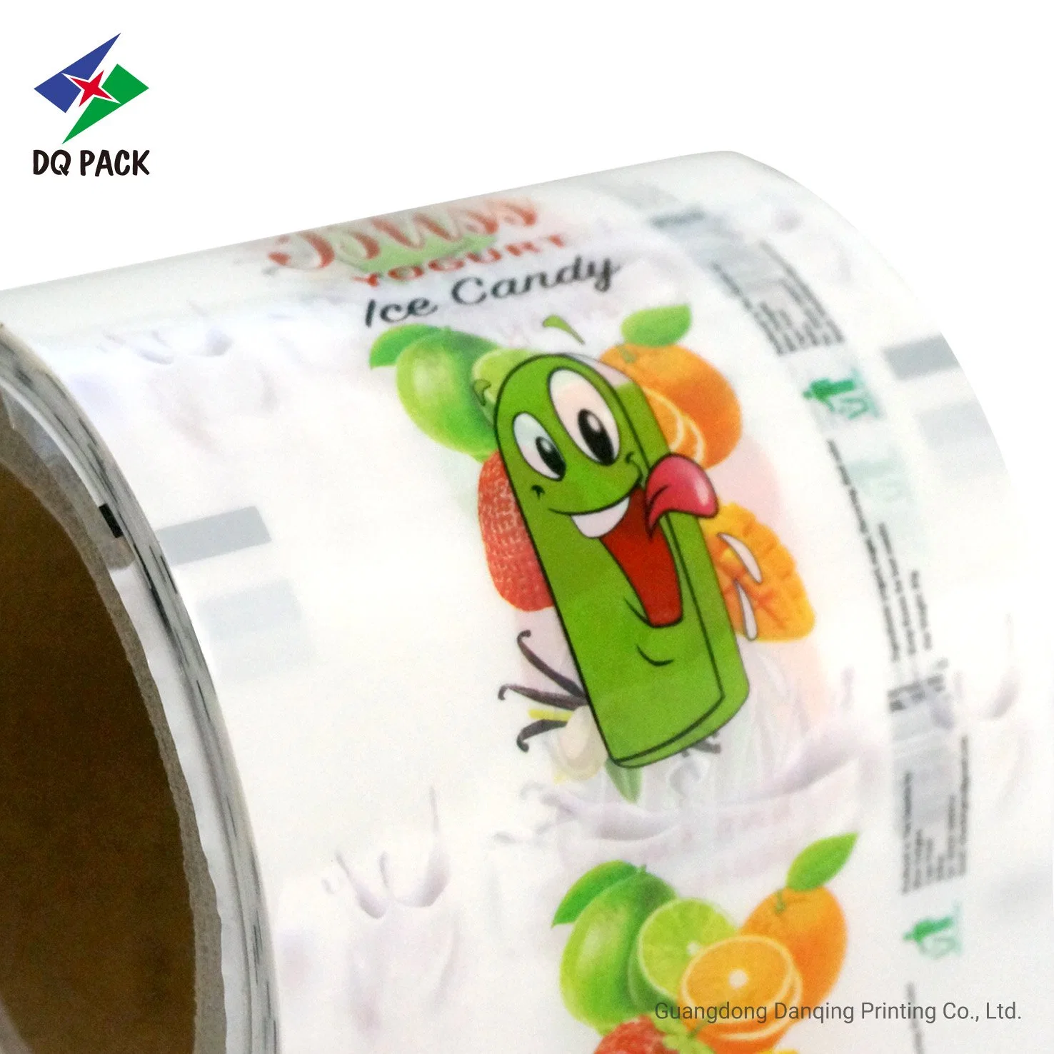 Yogurt Tube Packaging Plastic Roll Film Custom Printed for Food