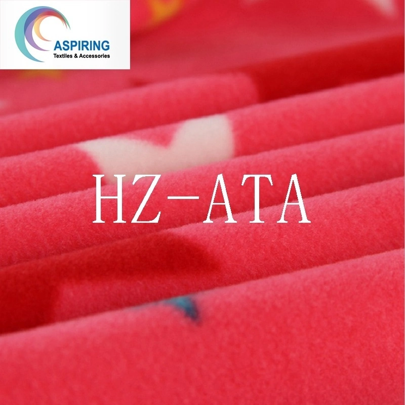 100%Polyester Printed Polar Fleece Fabric 75D/96f