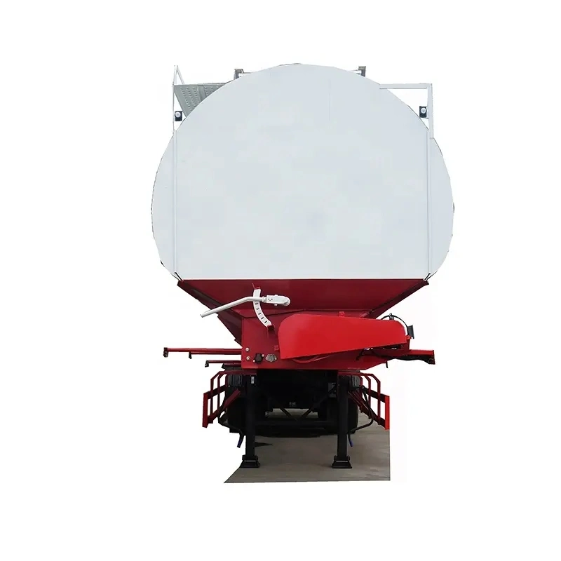 Electric /Hydraulic Type 30 Tons 60000 Liters Bulk Feed Delivery Tank Trailer