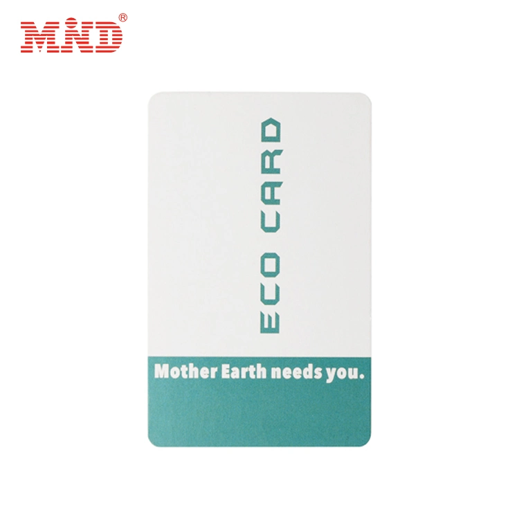 OEM Anti-Tear Waterproof Materials RFID Chip Eco Friendly Bio Paper Like PVC Smart Card