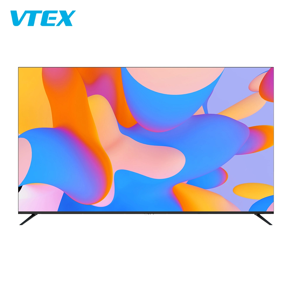 50 55 65 75 pouces écran large téléviseur intelligent avec Android Système de télévision LCD WiFi UHD Smart