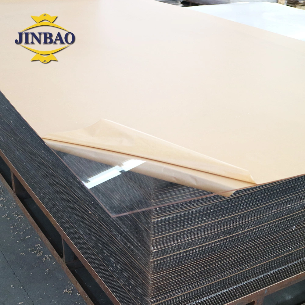 Jinbao Pure Прочная толщина PMMA Plexi стекло Прозрачная Perspex Вытянутая Прозрачный литой акриловый лист