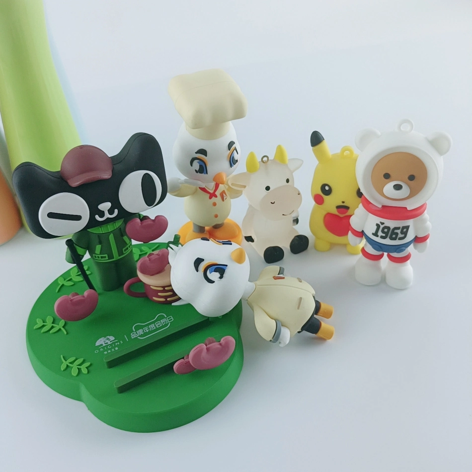 OEM 3D PVC Cartoon Anime Promotion Gifts Cute Plastic Toy Figure for Baby Gift