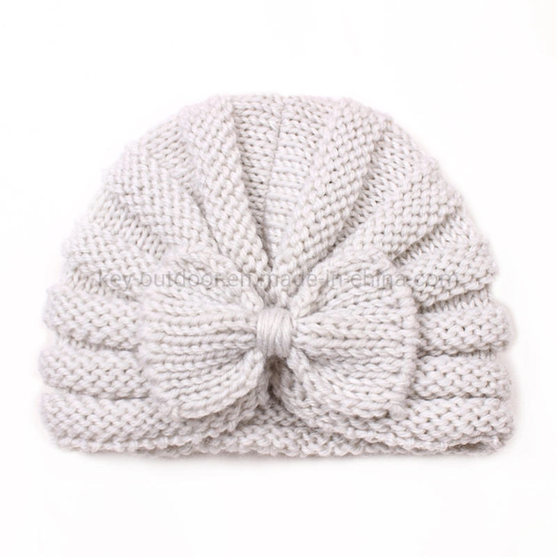 2023 Nouveau mode de gros Turbans Bébé Nourrisson filles Beanie Hat pépinière de l'Hôpital d'hiver Beanie Cap Bébé Turban Bow