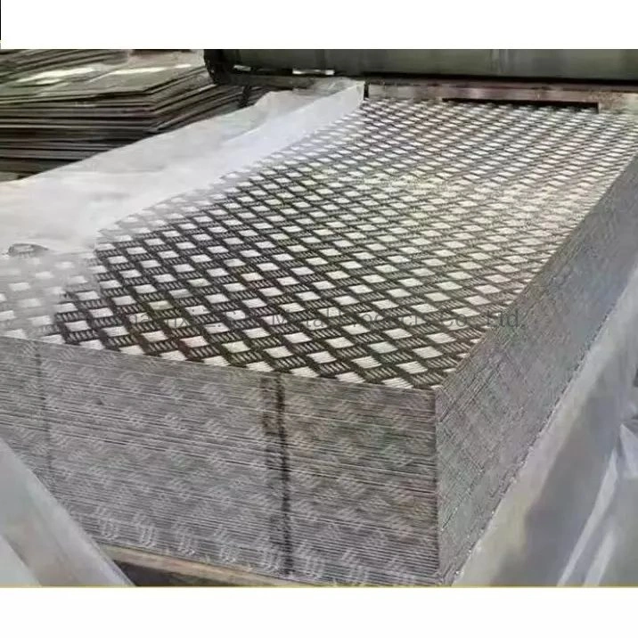 China Supplier Wholesale/Supplier 4FT X 8FT Sheets 1100 3003 5052 5754 PVC Coated Diamond Aluminum Checkered Sheets Aluminium Checked Pattern Plates