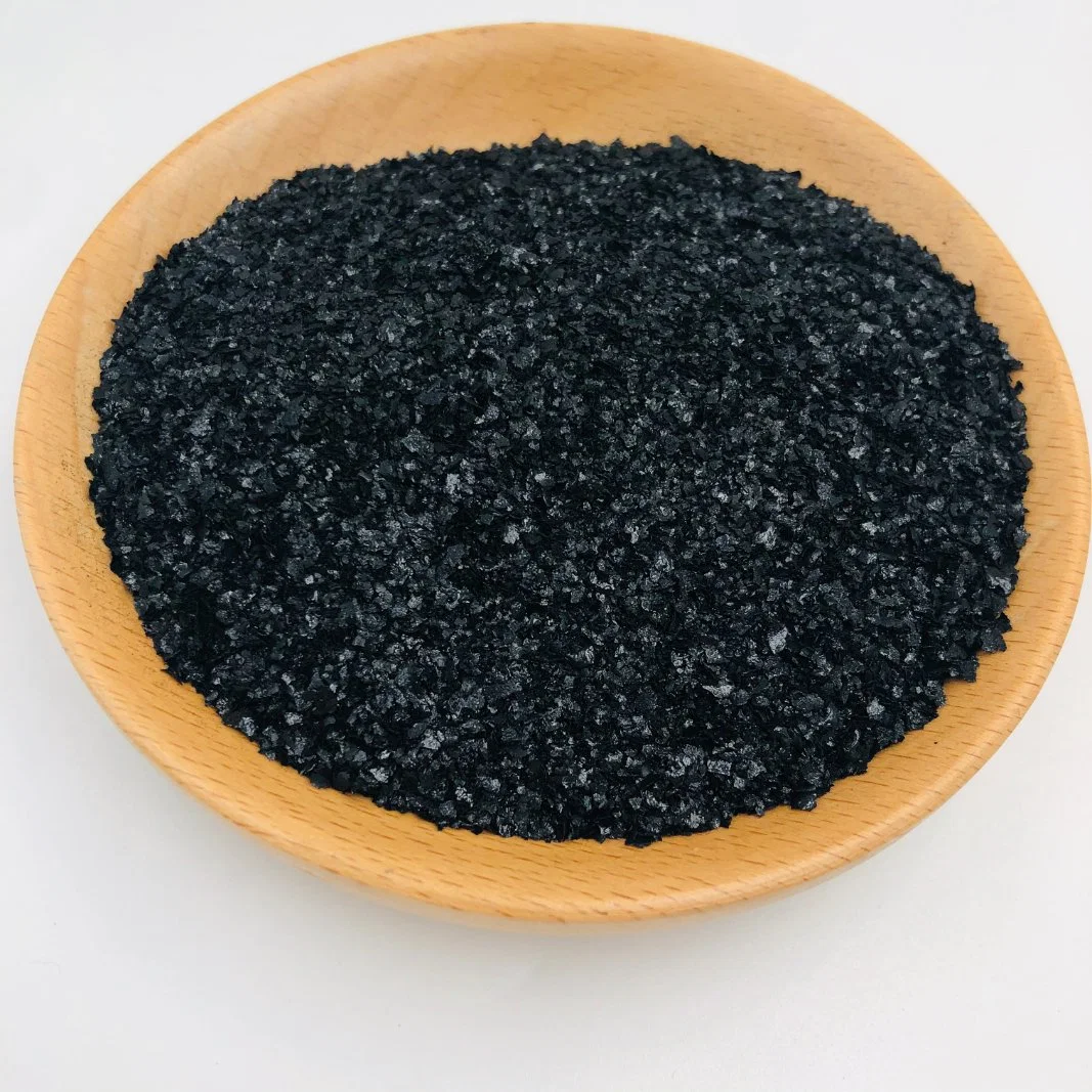 Ácido Humic solúvel em água a 100%/ácido fúlvico brilhante Flake/Crystal/fertilizante orgânico