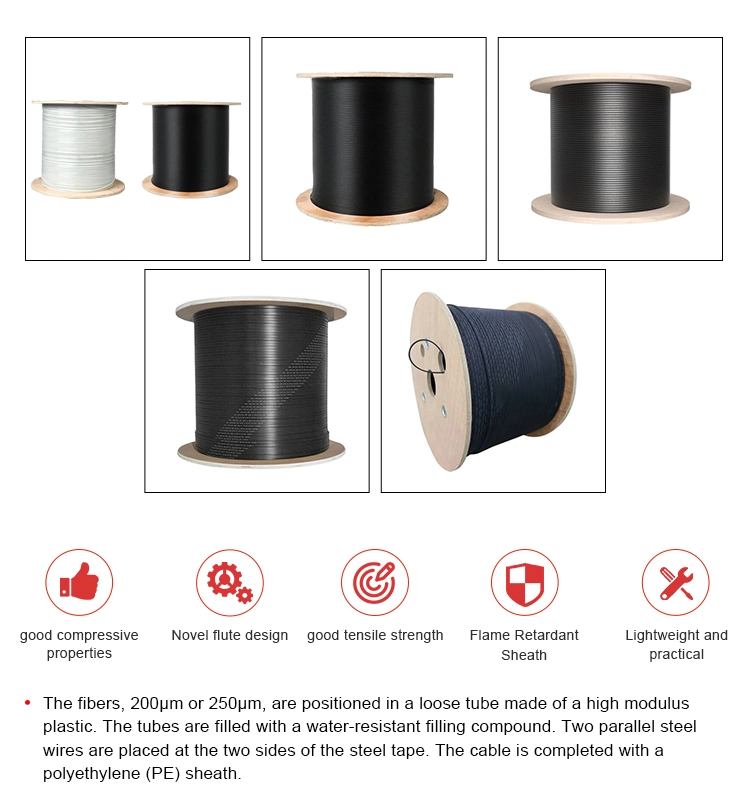 Câble anti-UV pour antenne extérieure de fibre optique