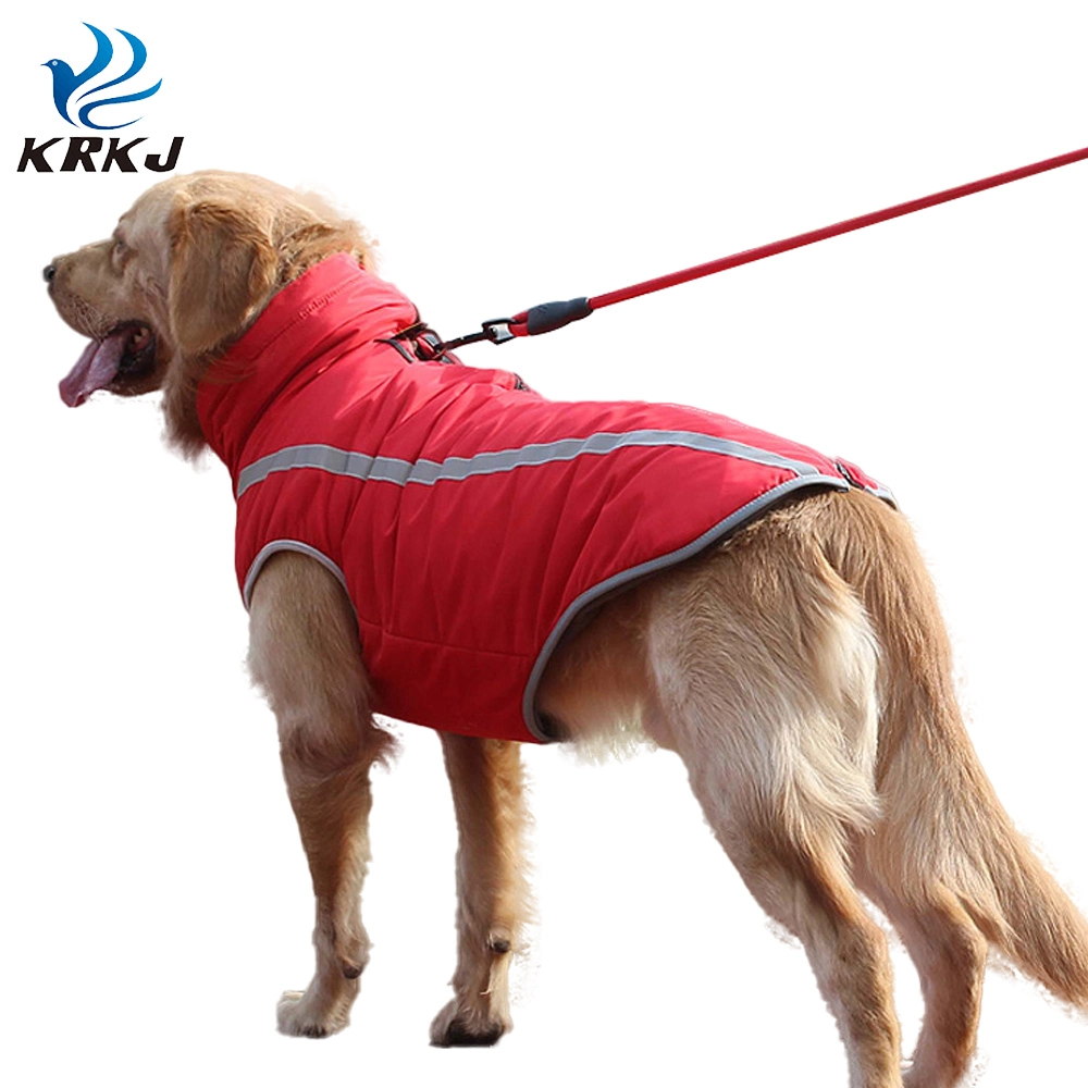 Tc6006 Large Pet Dog Autumn Winter Windproof Warm Vest Jacket Clothing