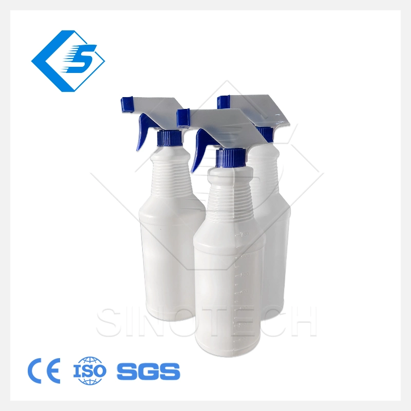 China Car Cleaning Disinfectant Household Customized 500ml Matte White PE Plastic Spray Bottle Blowing Molding Machine
