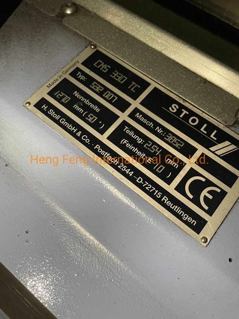 Stoll Cms 330tc E7 E10 E12 Used Flat Knitting Machine St168 Pure Gauge Germany Full Needles Excellent Condition