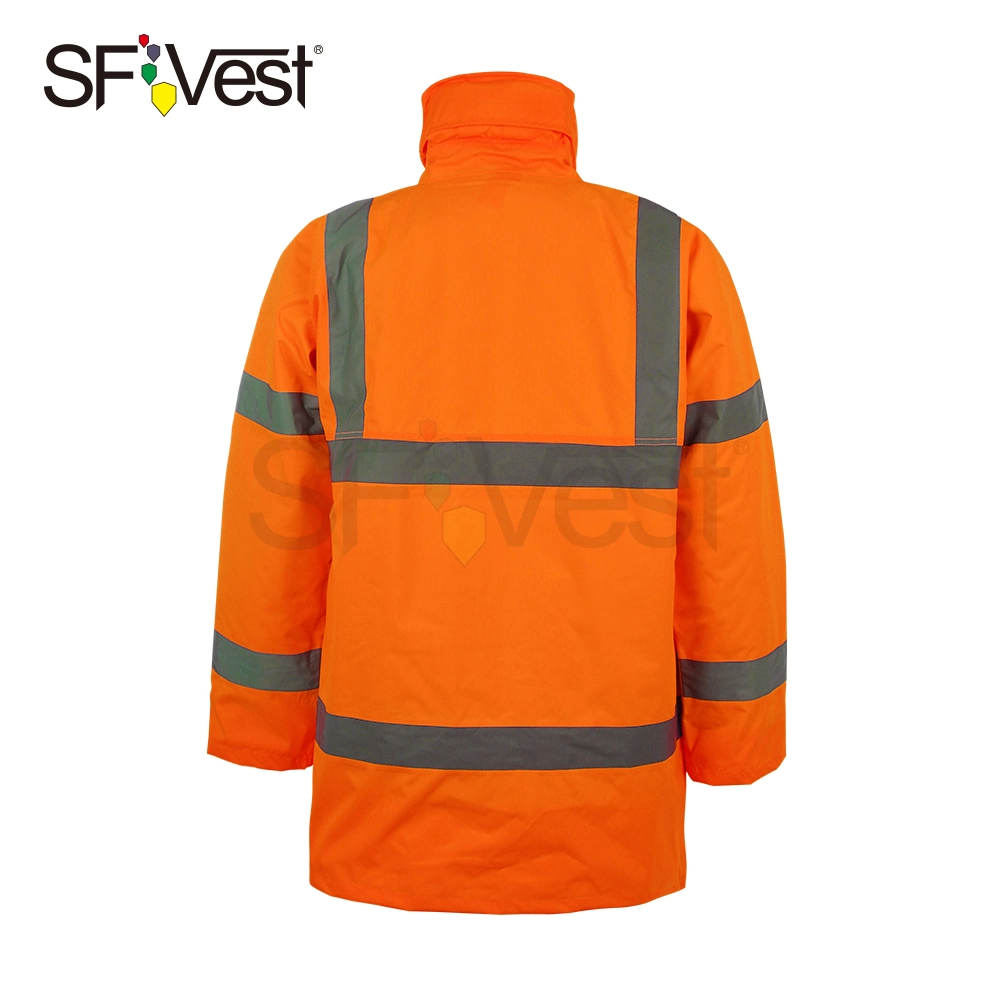 2020 Security Roadway Traffic Warning Winter Jacket Reflective Safety Clothing