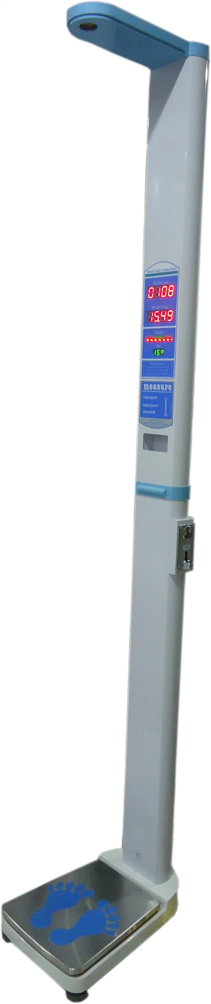 Pharmacy Digital Coin Operated Weight and Height Balance for Human Use