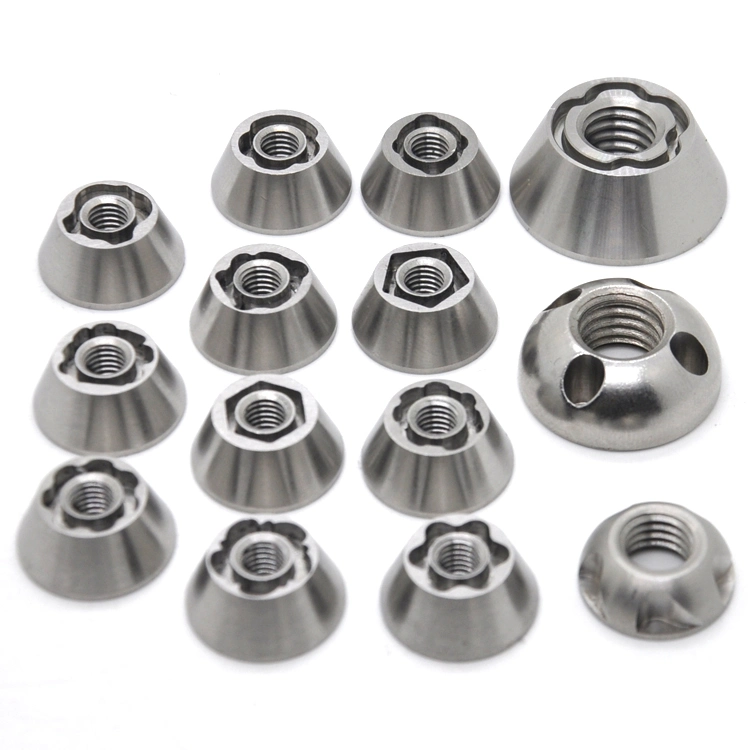 CNC Machining Carbon Stainless Steel Outdoor Anti-Theft Security Safety Nut