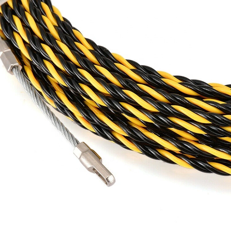 Yellow 3core Nylon Pet Plastic 15m 20m 30m Electric Wire Cable Pulling Tool