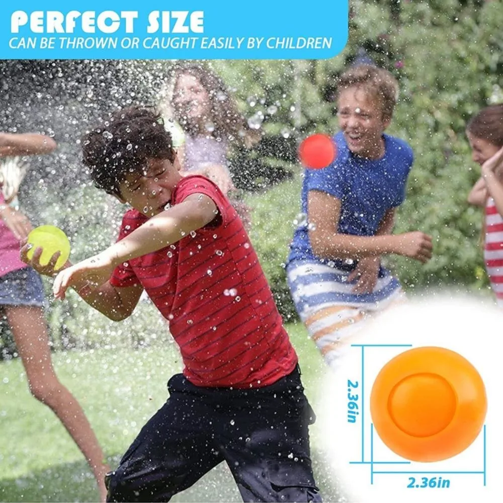 12 Pieces Water Balloons Reusable Self-Sealing Quick Filling Water No Tangles Battle Garden and Beach Toys Summer Pool Party Wyz22010