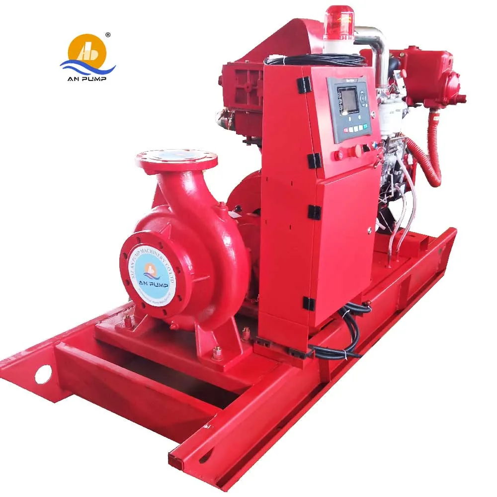 Fire Fighting Fire Pump Skid Diesel Engine High Pressure 800 Psi Water Pump