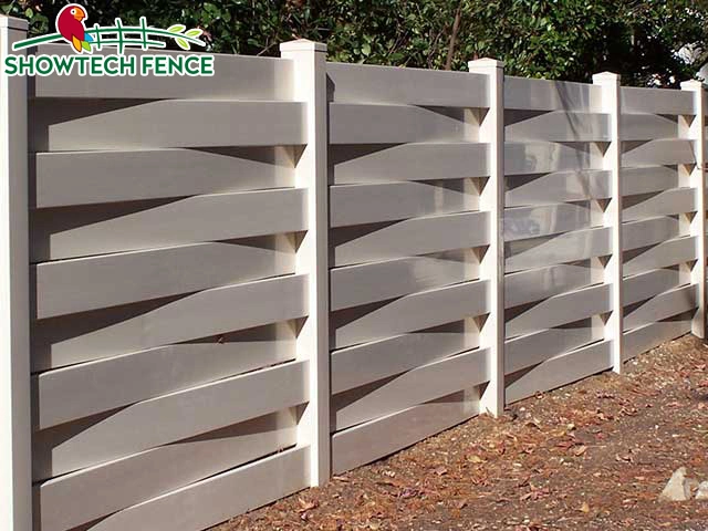 Environmental 100% Virgin PVC Vinyl Basket Wave Garden Fence