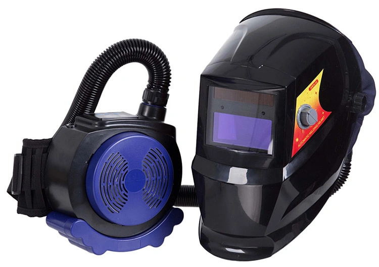 Purificador de aire Solar Rhk oscurecimiento automático de soldadura casco con respirador