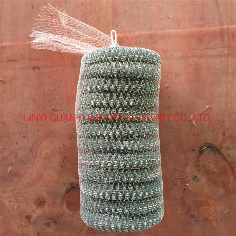 Galvanized Steel Wire Metal Pot Mesh Scourer Iron Sponge