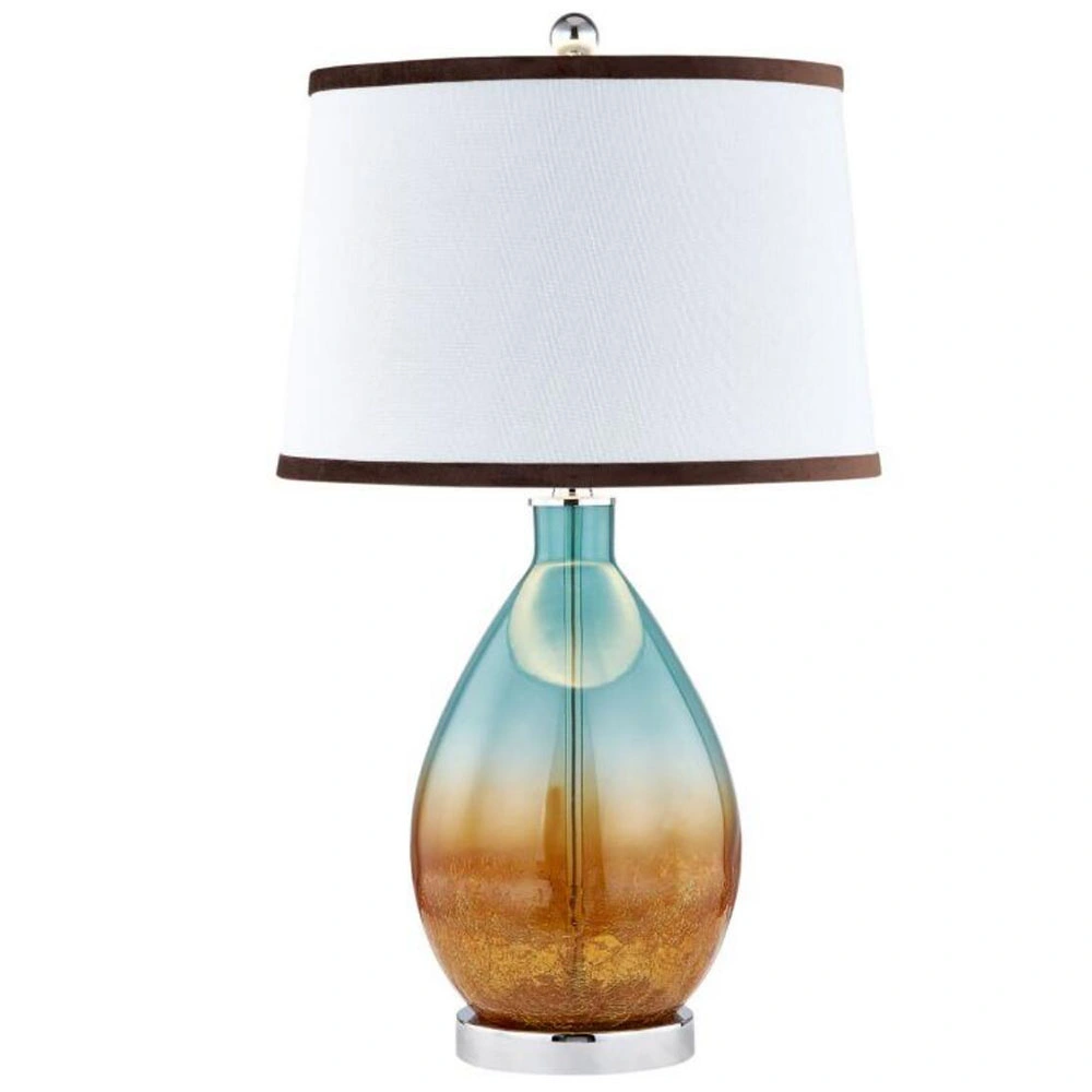 Großhandel/Lieferant dekorativen Metall Gradient Glas Lampenschirm E26/E27 Tisch Licht Schreibtisch Lampe