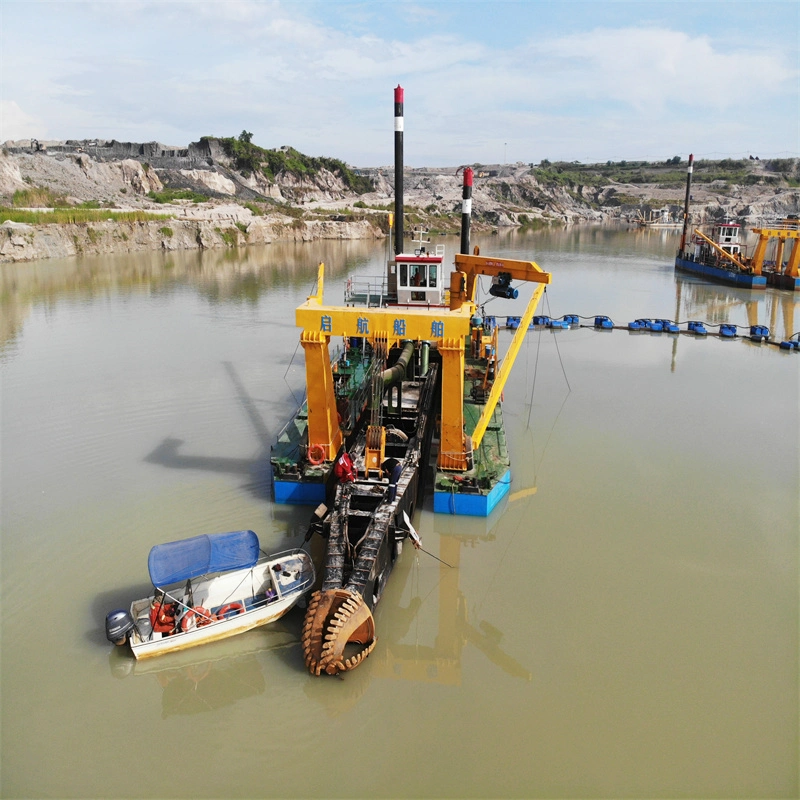 Diesel Engine Power Cutter Suction Dredger Used in River and Lake