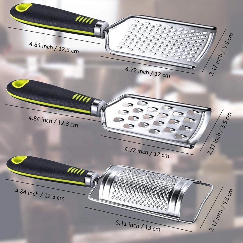 Stainless Steel Cheese Grater Zester Vegetable Cassava Garlic Carrot Ginger Cutter Kitchenware