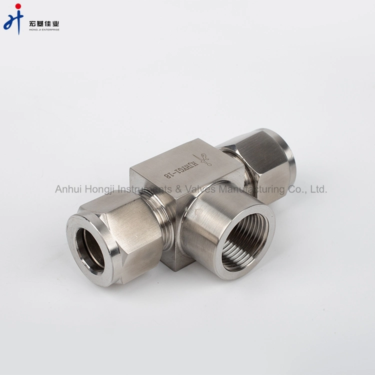 Factory Supplier High Pressure Forged Tee-Type Tube Union Adapter