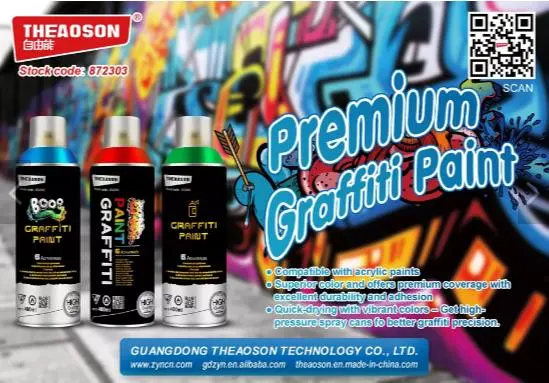 Theaoson 400ml Premium Self Dry Montana Graffiti Spray Paint