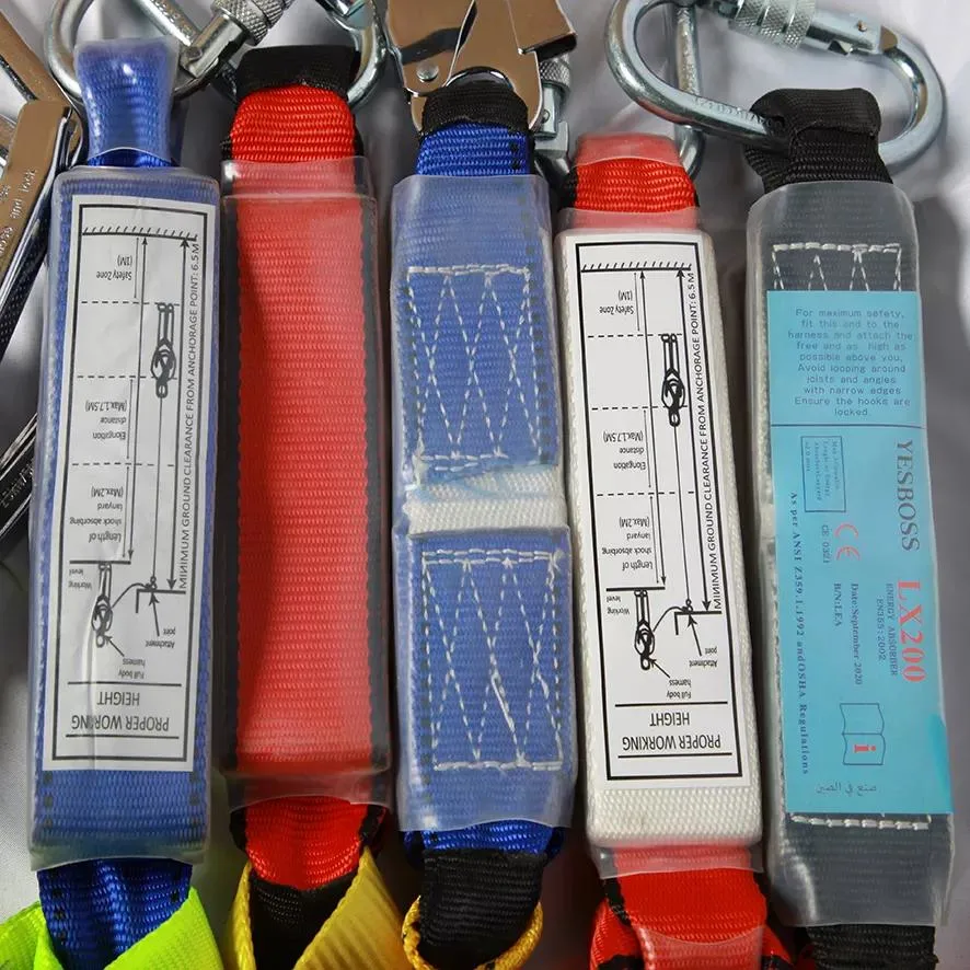 Factory Made Polyester Shock Absorber Safety Buckle Lanyard