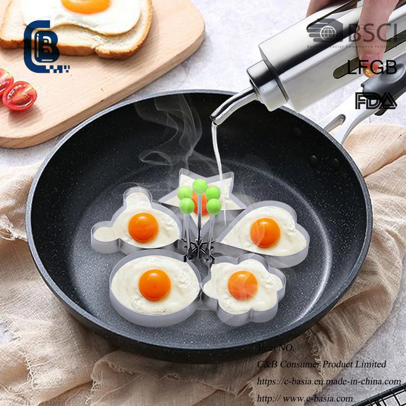 Various Shape Egg Mold, Pancake Rings, Frying Egg Mould, Cake Mold, Kitchen Omelette Tools Kitchenware